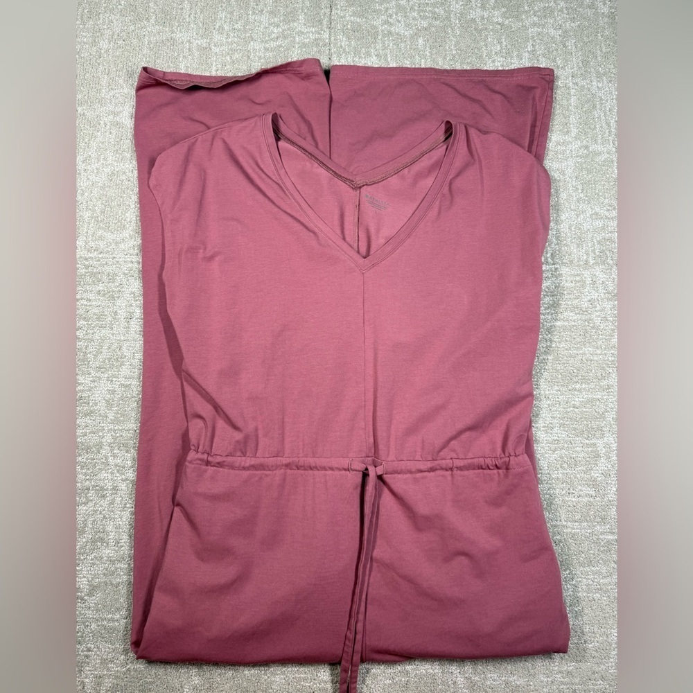 Athleta Pink Willow Jumpsuit Wide Leg Size Large